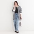 シューラルー(SHOO・LA・RUE)の【洗える/S-LL】リブでこなれ感 ゆるっと着られる ロングシャツ3