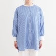 シューラルー(SHOO・LA・RUE)の【洗える/S-LL】リブでこなれ感 ゆるっと着られる ロングシャツ9