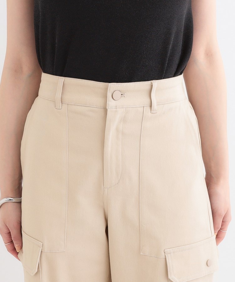 シューラルー(SHOO・LA・RUE)の【洗える/S-LL】らくらくストレッチ カーゴカーブパンツ16