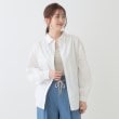 シューラルー(SHOO・LA・RUE)の【洗える】バックギャザーがポイント 綿ワッシャー前開きシャツ5