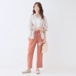 シューラルー(SHOO・LA・RUE)の【洗える】バックギャザーがポイント 綿ワッシャー前開きシャツ11