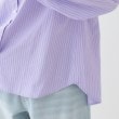 シューラルー(SHOO・LA・RUE)の【洗える】バックギャザーがポイント 綿ワッシャー前開きシャツ26