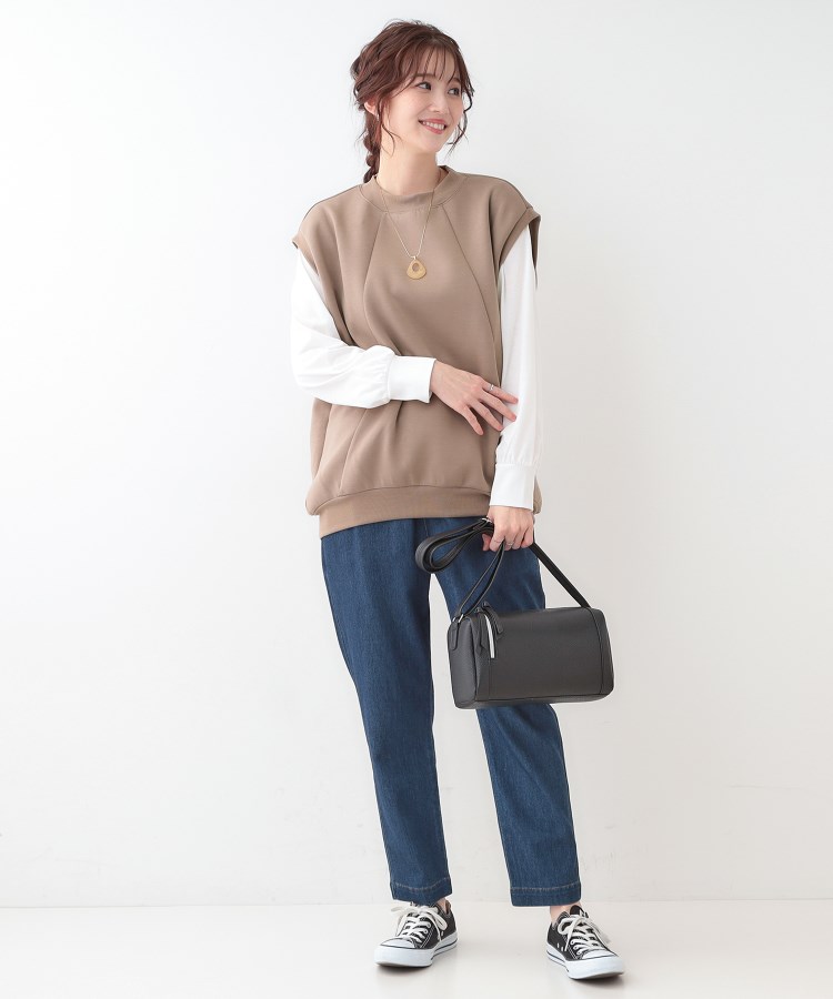 シューラルー(SHOO・LA・RUE)の【洗える/S-LL/2点セット】コクーンベストセット11