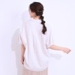 シューラルー(SHOO・LA・RUE)の【S-LL/UV/接触冷感/抗菌防臭】体型を自然にカバー フレンチリネンブレンド襟付ドルマンシャツ22