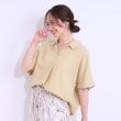 シューラルー(SHOO・LA・RUE)の【S-LL/UV/接触冷感/抗菌防臭】体型を自然にカバー フレンチリネンブレンド襟付ドルマンシャツ17