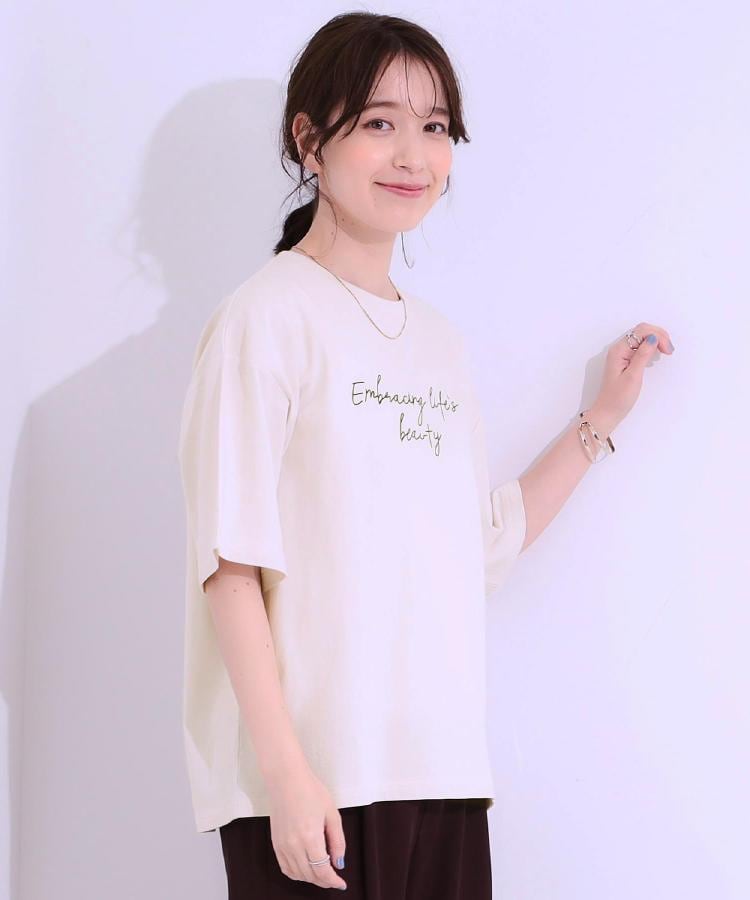 シューラルー(SHOO・LA・RUE)の【選べる4柄】コットンプリントロゴTシャツ2