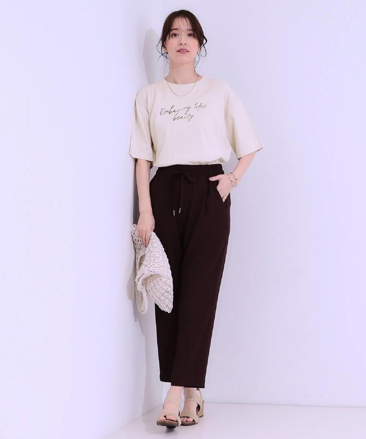 シューラルー(SHOO・LA・RUE)の【選べる4柄】コットンプリントロゴTシャツ3