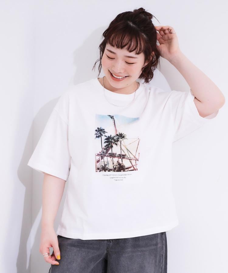 シューラルー(SHOO・LA・RUE)の【選べる4柄】コットンプリントロゴTシャツ51