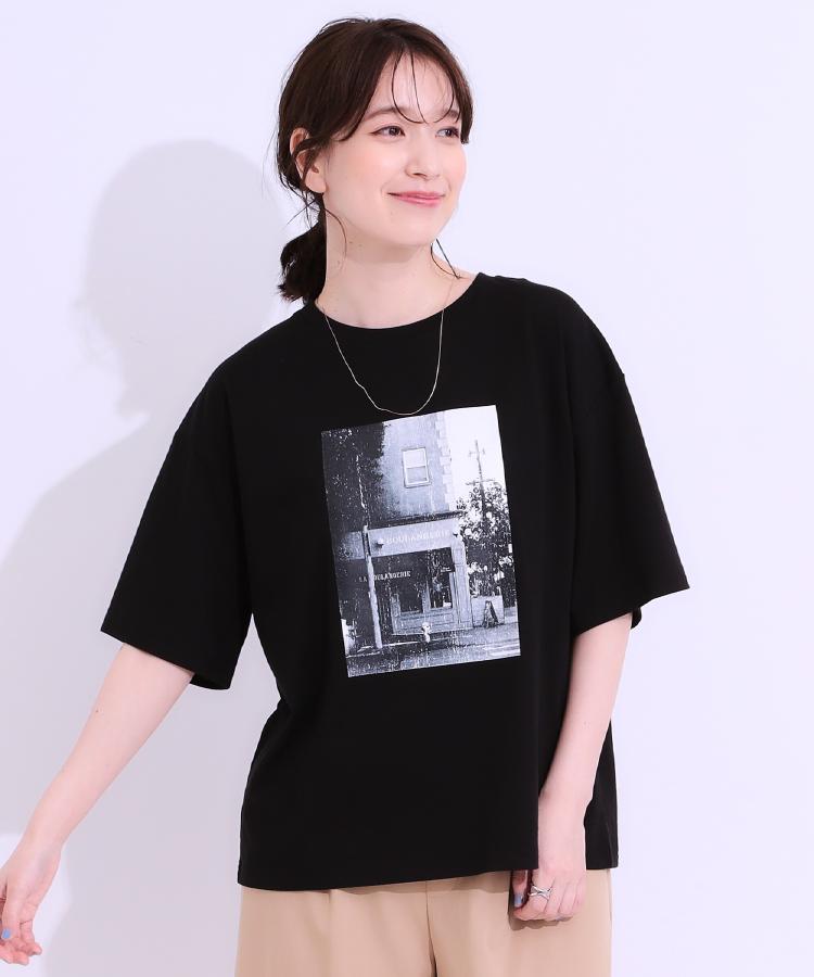 シューラルー(SHOO・LA・RUE)の【選べる4柄】コットンプリントロゴTシャツ13