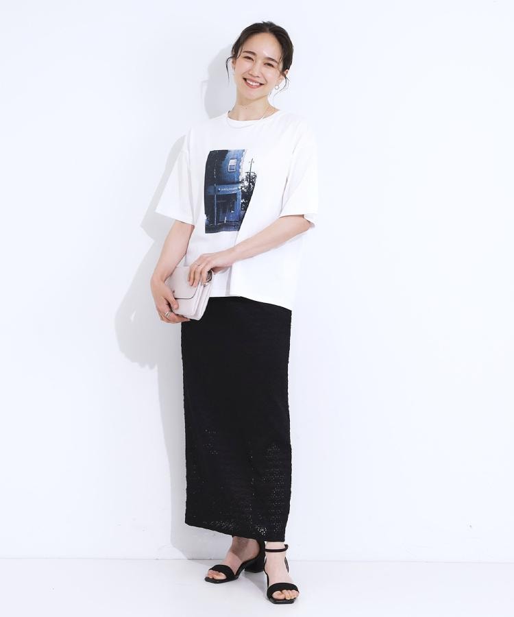 シューラルー(SHOO・LA・RUE)の【選べる4柄】コットンプリントロゴTシャツ49