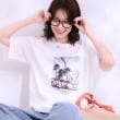 シューラルー(SHOO・LA・RUE)の【選べる4柄】コットンプリントロゴTシャツ ホワイト(101)