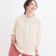シューラルー(SHOO・LA・RUE)の【S-LL】お顔周りを華やかに おりがみタックブラウス オフホワイト(003)