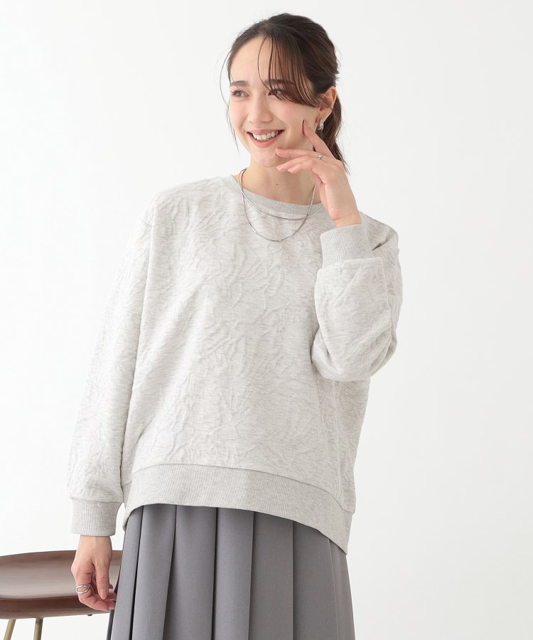 シューラルー(SHOO・LA・RUE)の【S-LL】ひとくせある凹凸がアクセント 裾カーブトップス1