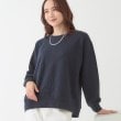 シューラルー(SHOO・LA・RUE)の【S-LL】ひとくせある凹凸がアクセント 裾カーブトップス ネイビー(094)