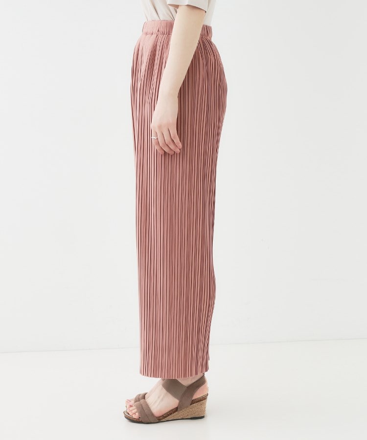 シューラルー(SHOO・LA・RUE)の【洗える/S-LL】楽してほっそり見え カットプリーツパンツ22