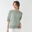 シューラルー(SHOO・LA・RUE)の【洗える/S-LL/2点セット】着るだけでコーデが決まる 透かし柄ドルマンニット＋タンクトップ1