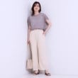 シューラルー(SHOO・LA・RUE)の【洗える/S-LL】ウエストゴムで楽ちん ジャカード柄イージーパンツ3