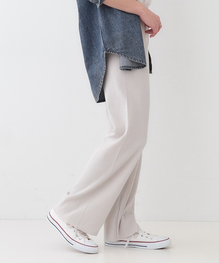 シューラルー(SHOO・LA・RUE)の【洗える/S-LL】やわらか楽ちん カットリブパンツ10