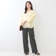 シューラルー(SHOO・LA・RUE)の【洗える/S-LL】やわらか楽ちん カットリブパンツ3