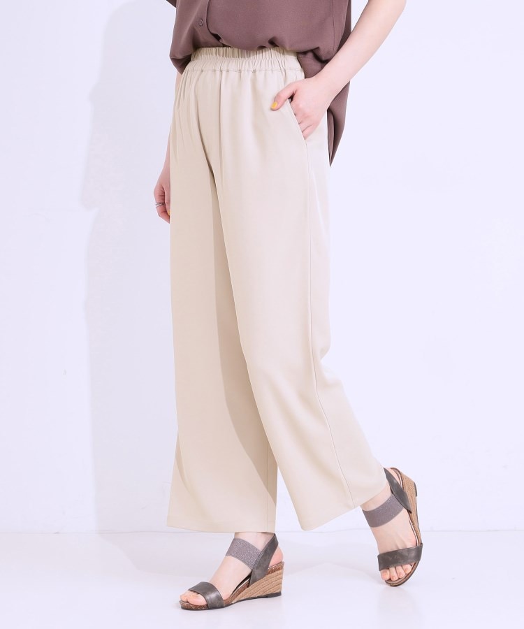 シューラルー(SHOO・LA・RUE)の【洗える/接触冷感/UV/SS-3L】さらさらぷるんワイドパンツ6