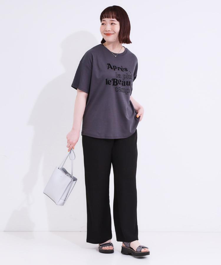 シューラルー(SHOO・LA・RUE)の【洗える/接触冷感/UV/SS-3L】さらさらぷるんワイドパンツ20
