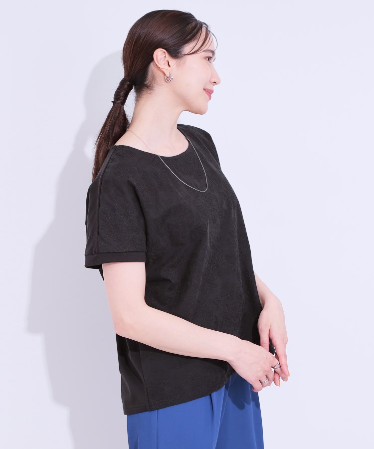 シューラルー(SHOO・LA・RUE)の一枚でサマ見え フローラル刺繍トップス6