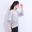 シューラルー(SHOO・LA・RUE)の【洗える/S-LL】ナチュラルなシアー感が魅力 Vネックカーディガン2