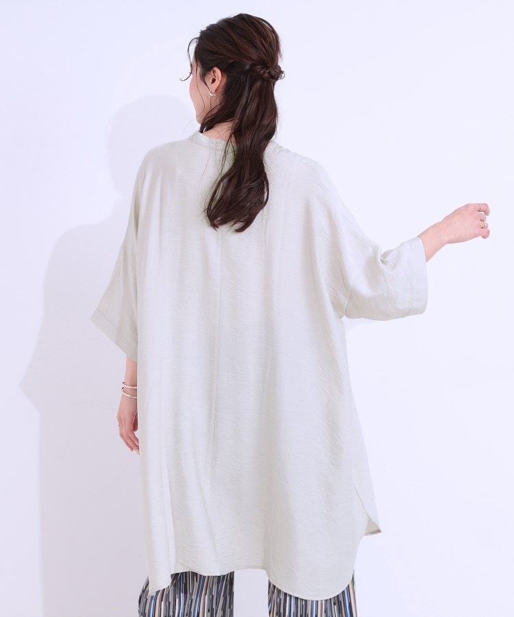 シューラルー(SHOO・LA・RUE)の【洗える/S-LL/接触冷感】涼しく楽に体型カバー　ゆったりチュニックワンピース10