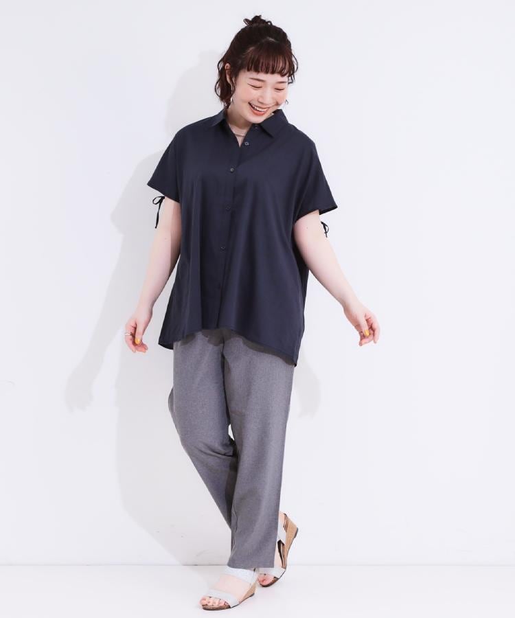 シューラルー(SHOO・LA・RUE)の【SS-3L/ひんやり/吸水速乾/UV】軽量でさらりと穿ける テーパードパンツ29