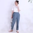 シューラルー(SHOO・LA・RUE)の【SS-3L/ひんやり/吸水速乾/UV】軽量でさらりと穿ける テーパードパンツ19
