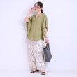 シューラルー(SHOO・LA・RUE)の【洗える/S-LL/接触冷感】涼しく体型カバー お袖フレア ドレープブラウス23