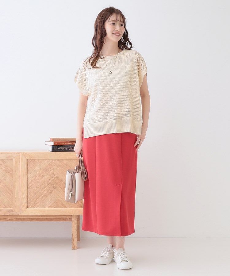 シューラルー(SHOO・LA・RUE)の【S-LL/2点セット】大人ナチュラルな メッシュ編みニット+タンクトップ7