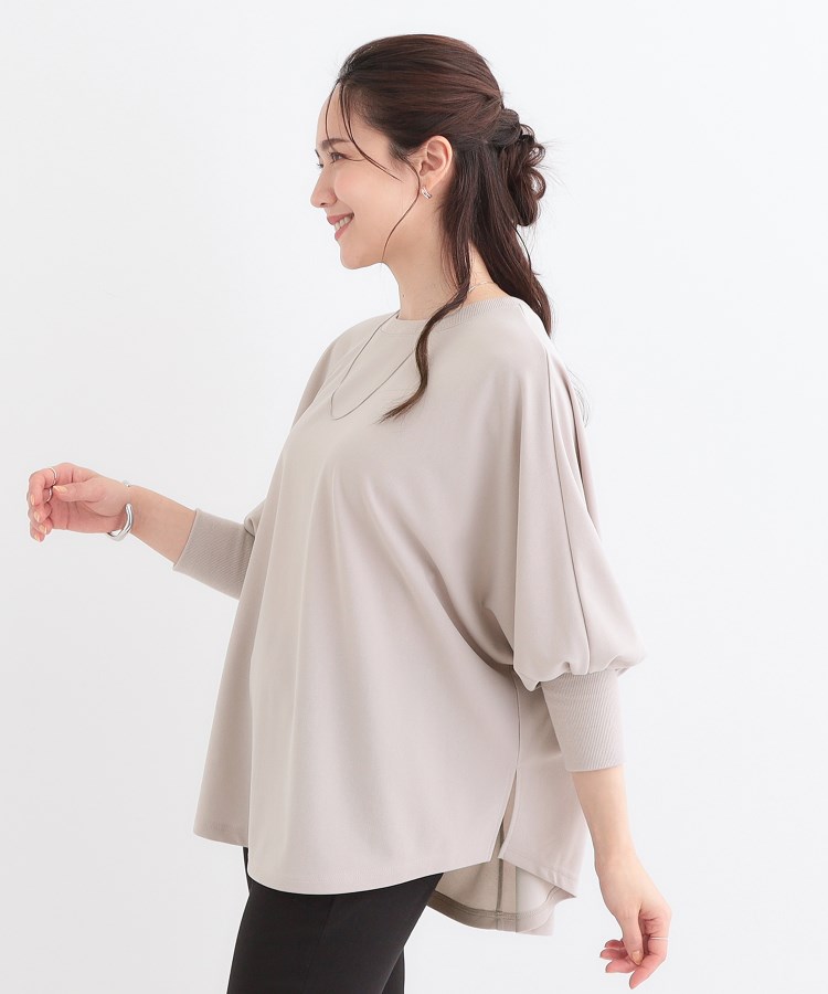 シューラルー(SHOO・LA・RUE)の【洗える/S-LL】体型カバーにも ゆるりと着られる ドルマントップス2