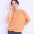 シューラルー(SHOO・LA・RUE)の【S-LL】ゆるシルエットが心地よい リブドルマントップス オレンジ(066)