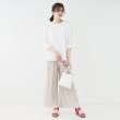 シューラルー(SHOO・LA・RUE)の【洗える/S-LL】表面感が魅力 インせず決まる 裾タック5分袖トップス7