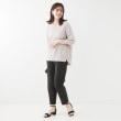 シューラルー(SHOO・LA・RUE)の【洗える/S-LL】表面感が魅力 インせず決まる 裾タック5分袖トップス3