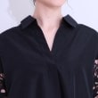 シューラルー(SHOO・LA・RUE)の袖レースが上品なシャツワンピース12