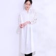 シューラルー(SHOO・LA・RUE)の袖レースが上品なシャツワンピース オフホワイト(003)