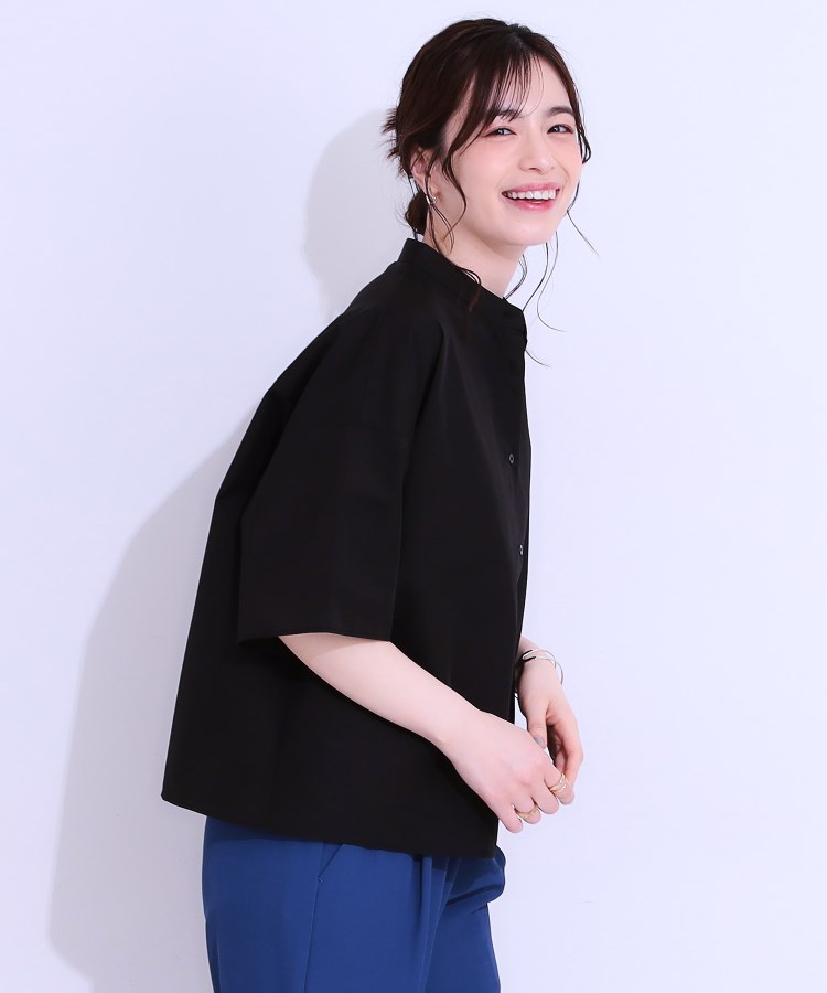 シューラルー(SHOO・LA・RUE)の【洗える/5分袖】インせず着られるショートシャツ2