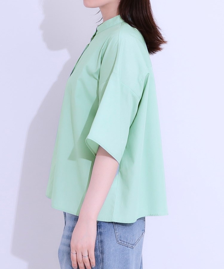 シューラルー(SHOO・LA・RUE)の【洗える/5分袖】インせず着られるショートシャツ18