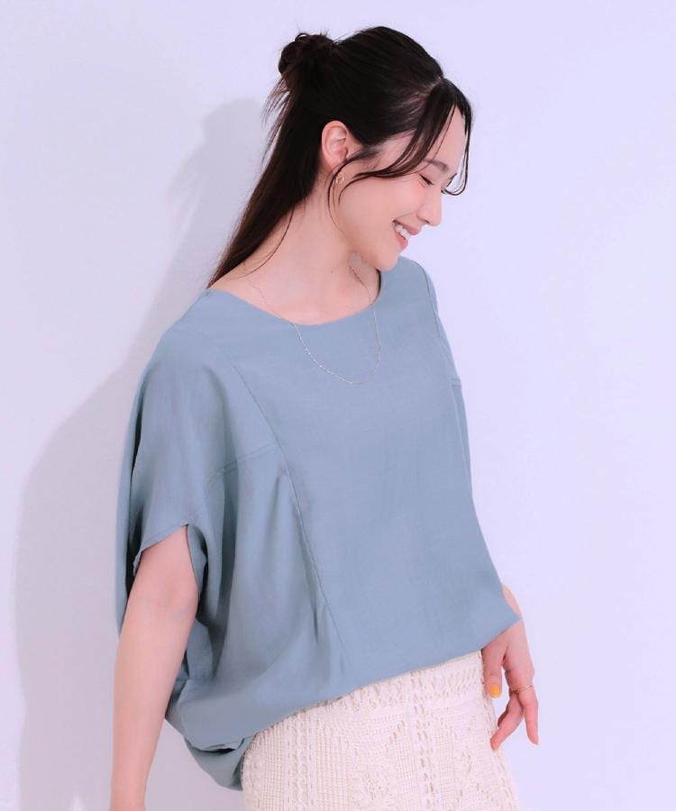 シューラルー(SHOO・LA・RUE)の【S-LL/ひんやり/体型カバー】ゆるシルエットが心地よい ドルマンブラウス10