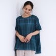 シューラルー(SHOO・LA・RUE)のポンチョシルエットで涼やか シアーチェックブラウス9