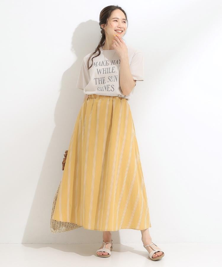 シューラルー(SHOO・LA・RUE)の【S-LL/ひんやり/UV】汗をかいても気になりにくい グラフィックTシャツ33