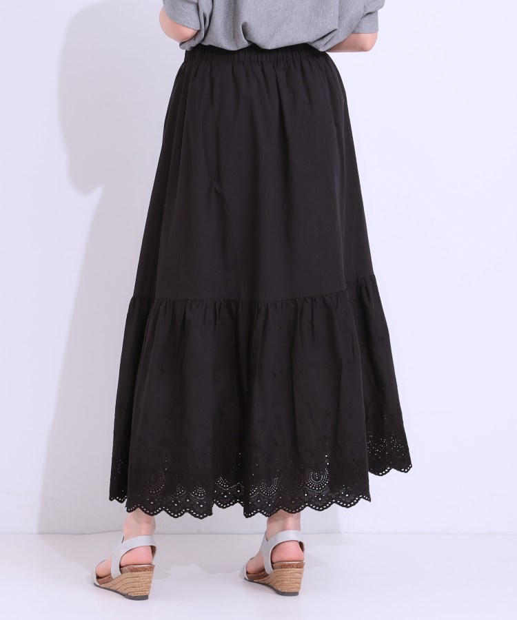 シューラルー(SHOO・LA・RUE)のスカラップレースが華やか コットンティアードスカート6