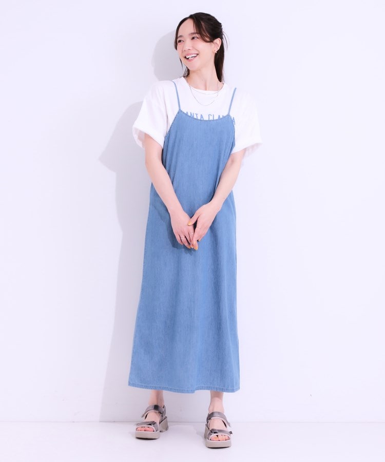 シューラルー(SHOO・LA・RUE)のライトデニムキャミワンピース11