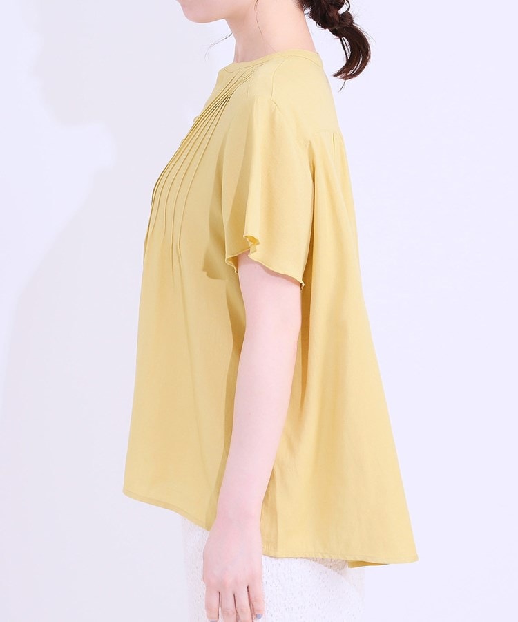 シューラルー(SHOO・LA・RUE)の【洗える/S-LL】ふわりシルエットが涼しげ フロントボタンブラウス14