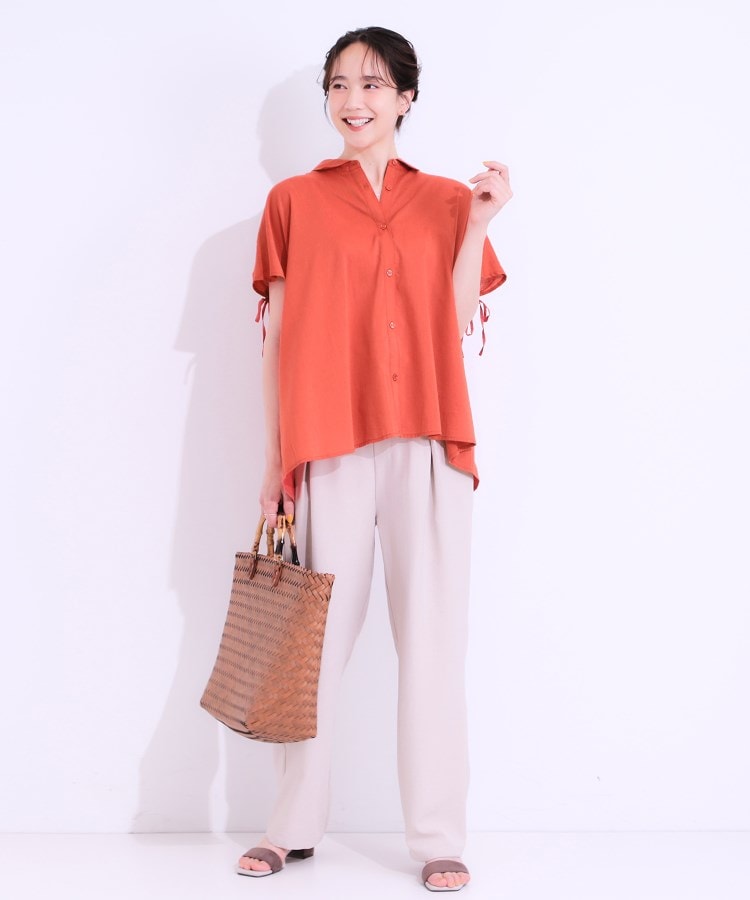 シューラルー(SHOO・LA・RUE)の【S-LL/接触冷感】後ろ姿も抜かりなく インせず着られる バックギャザーシャツ7