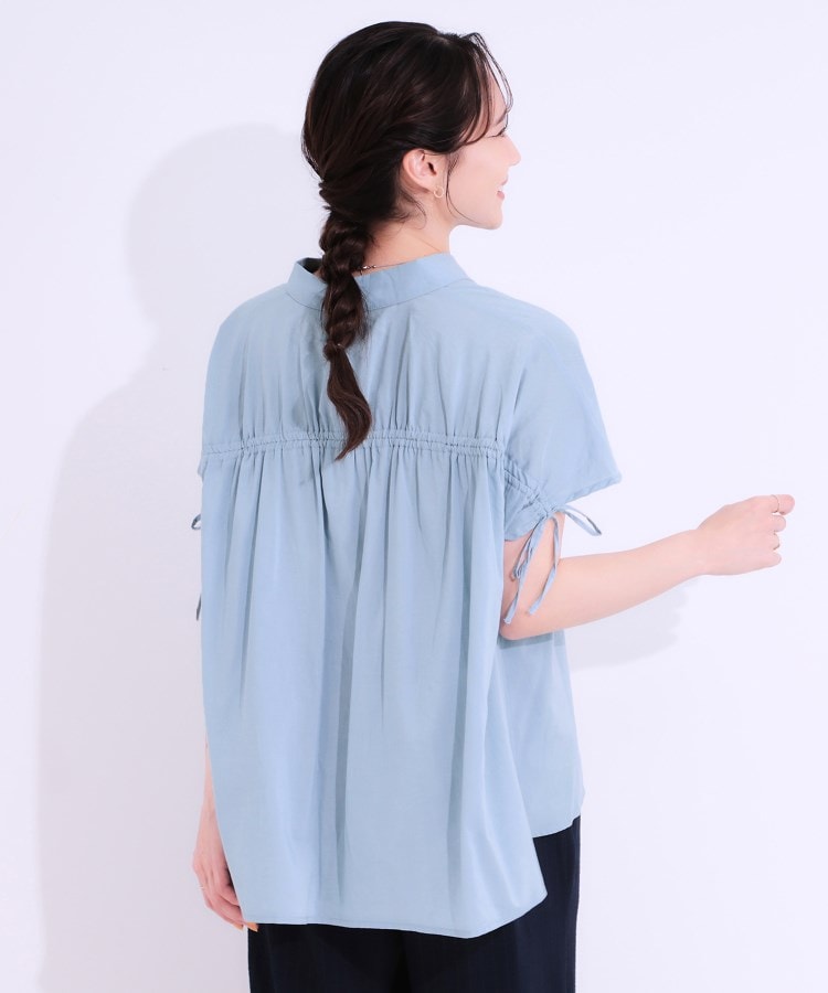 シューラルー(SHOO・LA・RUE)の【S-LL/接触冷感】後ろ姿も抜かりなく インせず着られる バックギャザーシャツ10