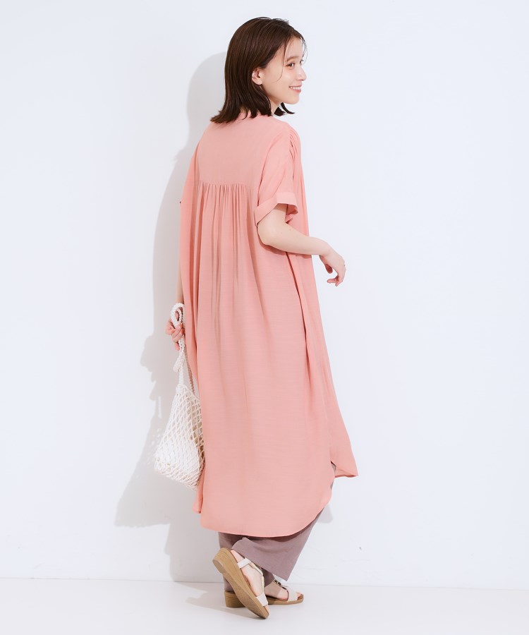 シューラルー(SHOO・LA・RUE)の【接触冷感/S-LL/洗える】前あきロングシャツ7
