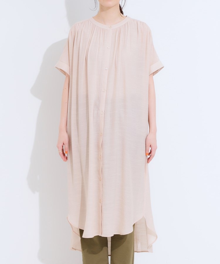 シューラルー(SHOO・LA・RUE)の【接触冷感/S-LL/洗える】前あきロングシャツ17